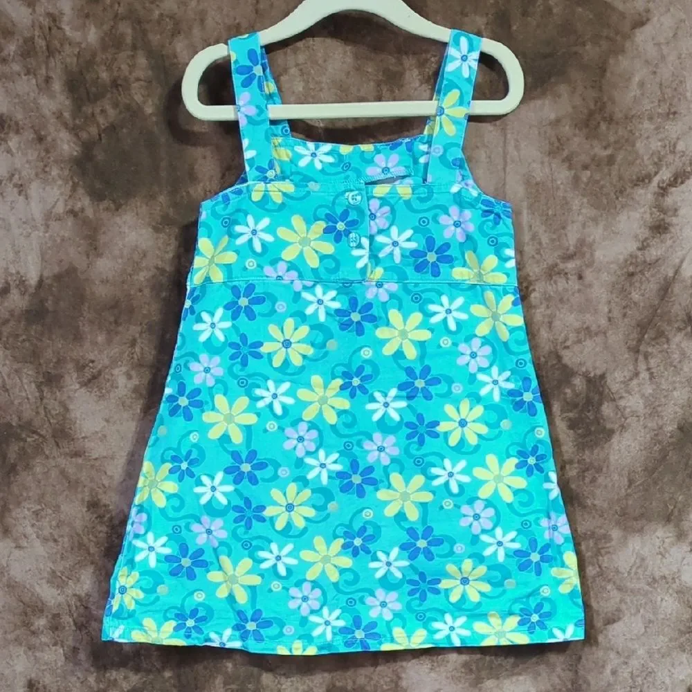 OshKosh B'gosh Floral Dress - Blue and Yellow inv 410